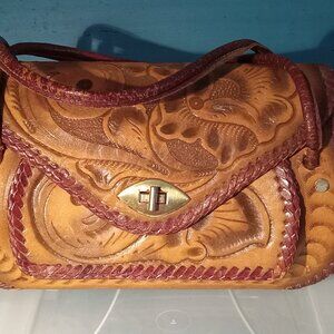 Vintage Mexican Leather Hand Bag